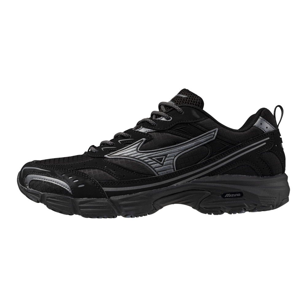 Mizuno MXR TECH Sportstyle schoenen Zwart/metallic gray Dames/Heren Maat 42.5